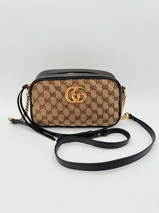 Crossbody Luxury Designer By Gucci In Tan, Size:Small