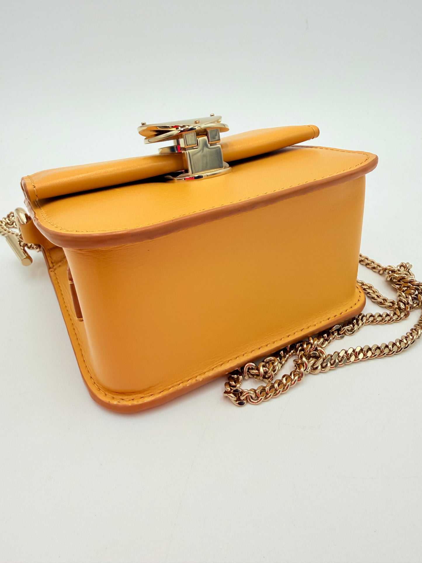 Crossbody Luxury Designer By Chloe In Yellow, Size:Small