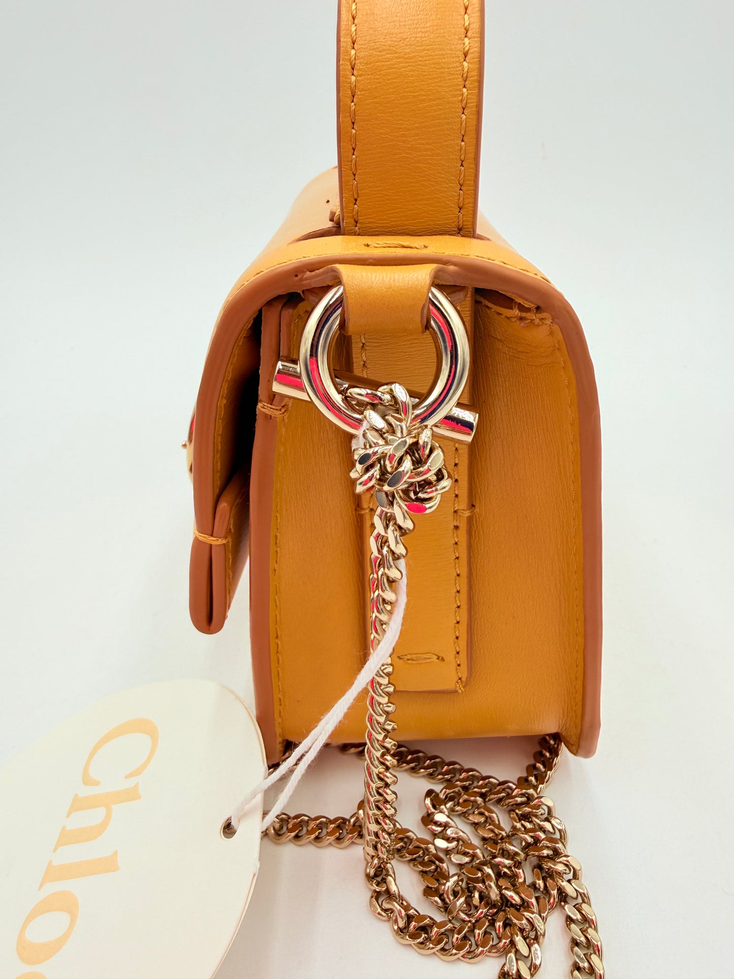 Crossbody Luxury Designer By Chloe In Yellow, Size:Small