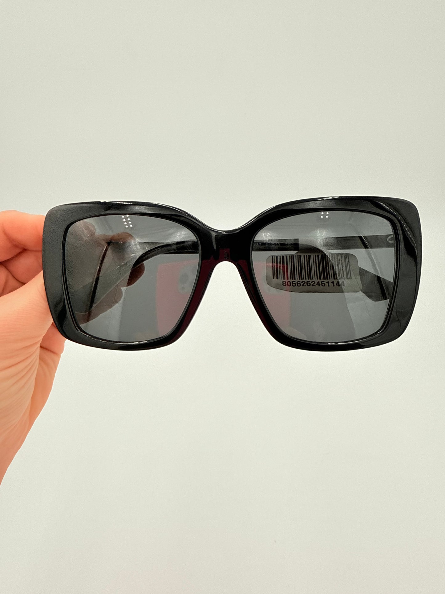 Sunglasses Luxury Designer By Burberry In Black & Grey