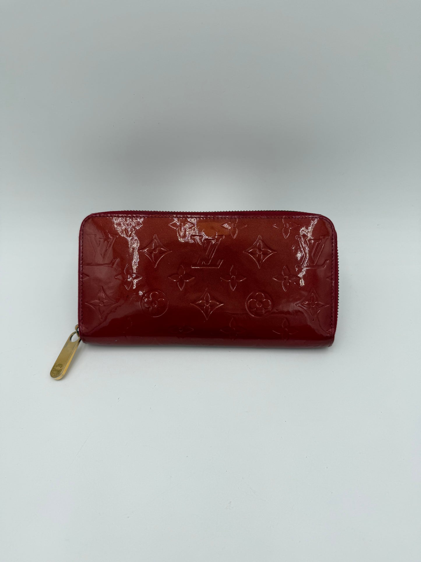Wallet Luxury Designer By Louis Vuitton In Red, Size:Large