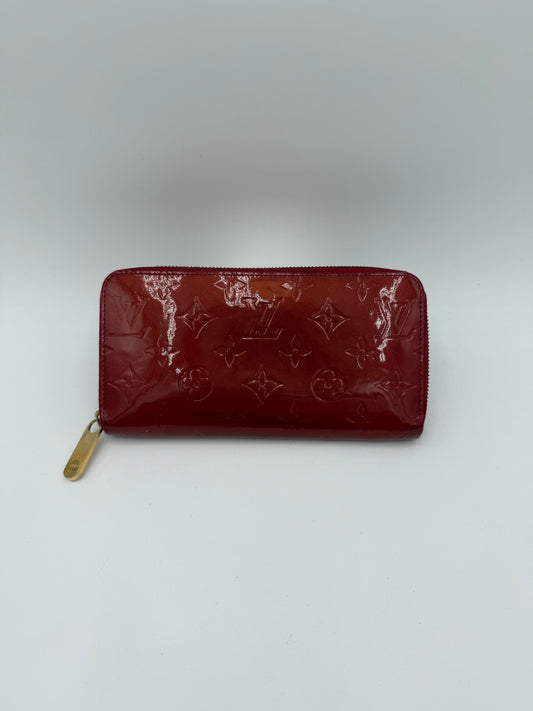 Wallet Luxury Designer By Louis Vuitton In Red, Size:Large