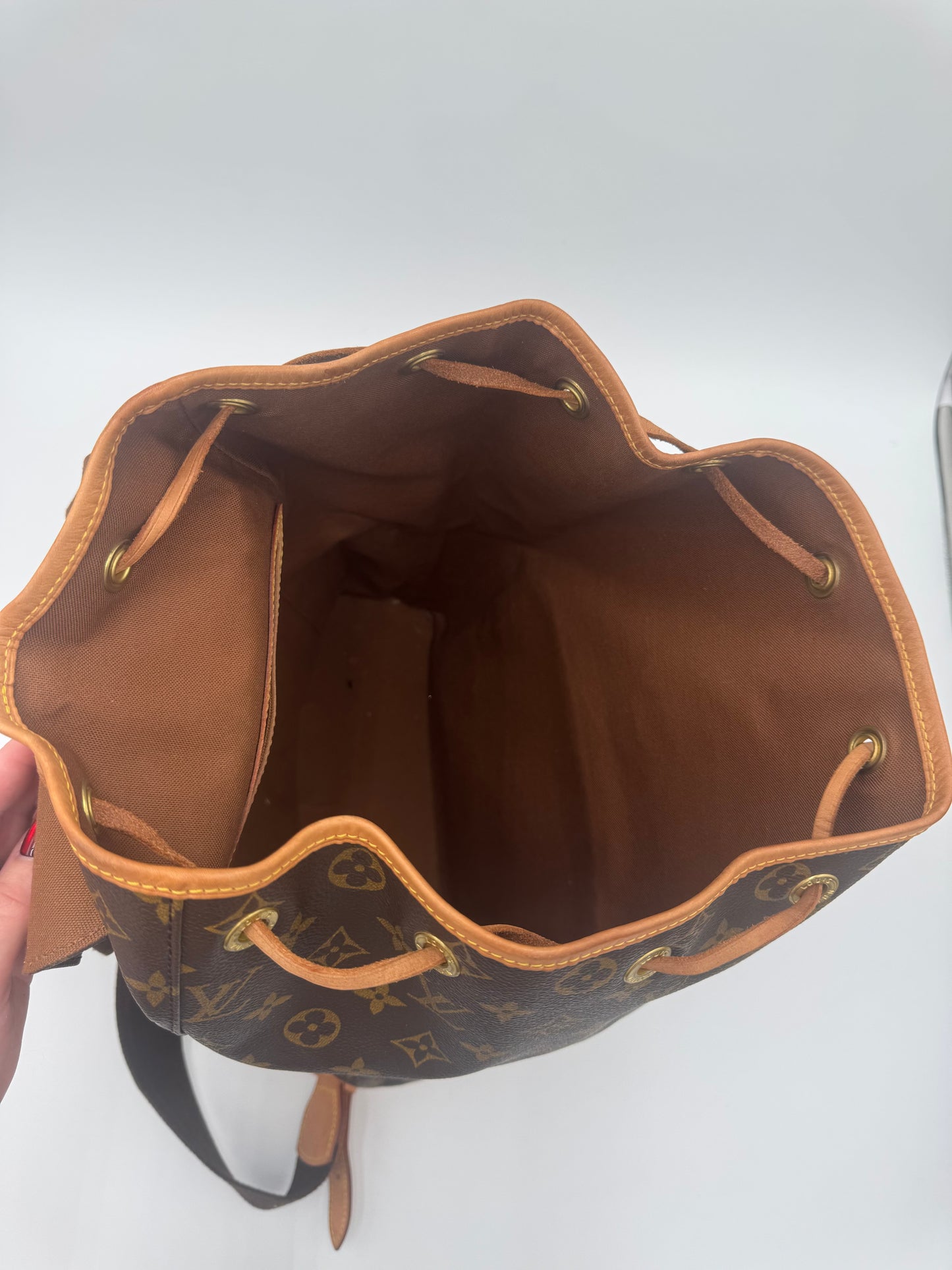Backpack Luxury Designer By Louis Vuitton In Brown, Size:Medium