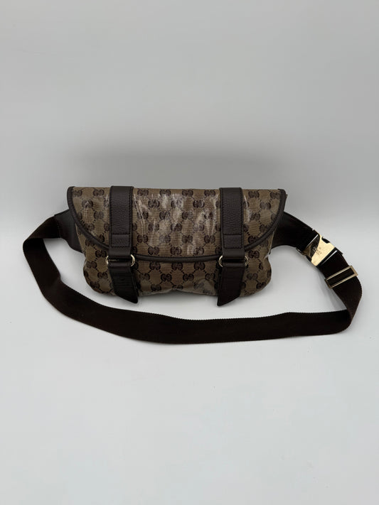 Belt Bag Luxury Designer By Gucci In Brown, Size:Medium