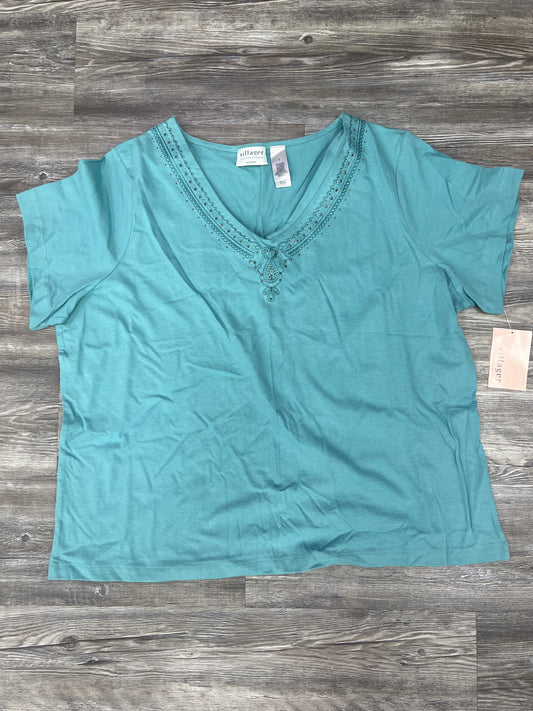 Top Short Sleeve Basic By Liz Claiborne Size: 3x